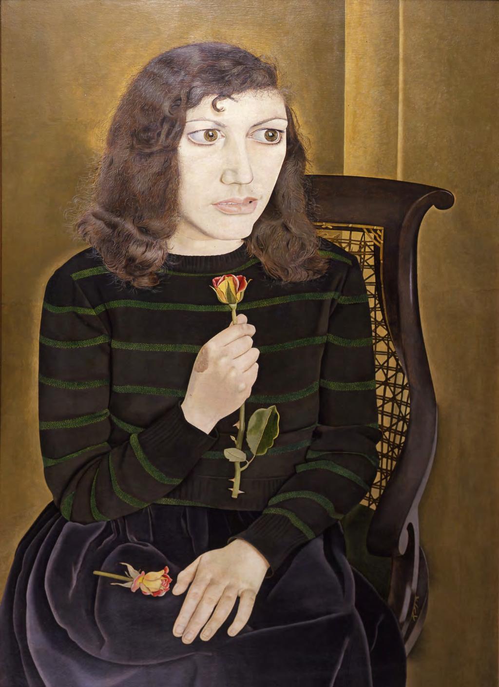 Lucian Freud, Girl with Roses,