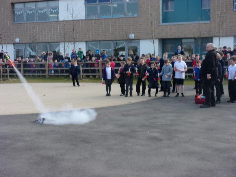 I enjoyed when Liam, George and Cameron got to launch their rockets in the air. It was amazing! Everyone had worked extremely hard on the project.
