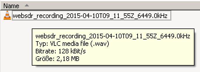 34 KLINGENFUSS.ORG 2017/2018 GUIDE TO UTILITY RADIO STATIONS Example 2: Recording WAV files from a Web-SDR. With the channel bandwidth set to around 3 khz for e.g. PACTOR-FEC, the data amounts to approximately 930 kb/min or 16 kb/s.