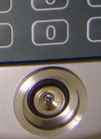E4 ibutton reader location: On E4 model locks, the ibutton reader is located just below the keypad on the front of the lock.