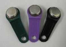 ibutton key FOB's: ibuttons and ibutton readers are not magnetic but are fully electronic. ibuttons are very resistant to water and shock.