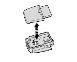 Insert a screwdriver in the slot between the transmitter unit -1- and the main key -2-.
