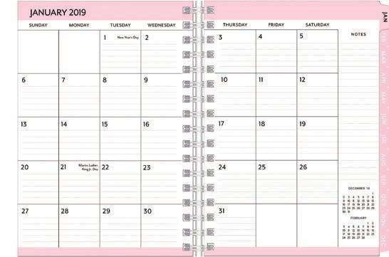 We ve incorporated month view pages with tabs to keep this planner super-easy to navigate.