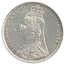 30-50 207 Victoria, Silver Shilling, 1838, first young head left, W.