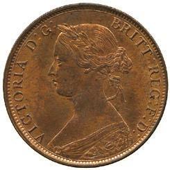 50-80 221 Victoria, Bronze Halfpenny (2), 1887, 1896, Farthing,