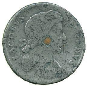 busts right, rev Britannia seated left with trident shield and spray of leaves, date in exergue,