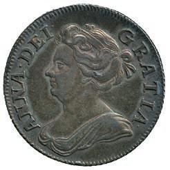 175 Anne, Pre-Union, Silver Shilling, 1703 Vigo, second bust, Post-Union Silver Shillings
