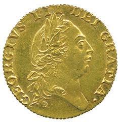 186 George III (1760-1820), Gold Spade Guinea, 1787, fifth laureate head