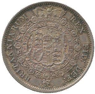 120-150 191 George III, Silver Shilling, 1787, with semée of hearts,