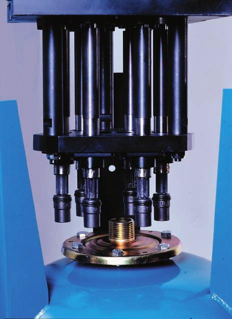 multispindle tightening unit can work both in vertical and horizontal axis, depending on the workpiece to be assembled.