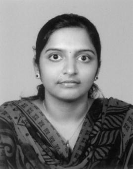 Electronics Engineering during 1999. She received her Master s degree from National Institue of Technology, Tiruchirappalli, India during 27.