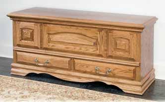 of usable storage space 14 Master-piece Hope Chest The Master-piece Hope Chest features aromatic cedar which makes