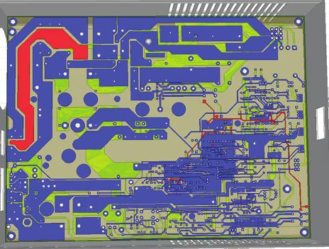 Inovax employed the EMI simulation methodology into their design process once they completed the layout of the printed circuit board.