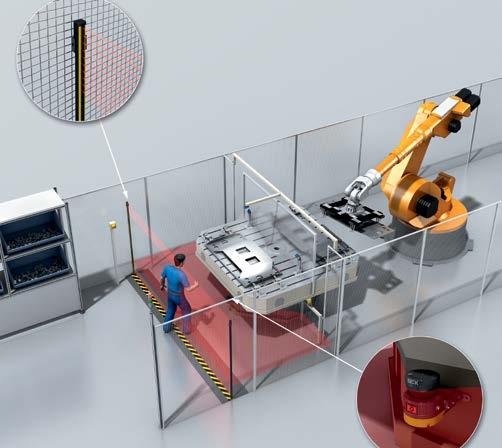 In cooperative application scenarios like this, operator and robot complete the necessary stages of the process in the same workspace at