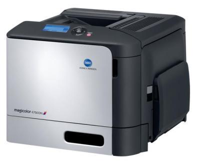 The magicolor 4750DN/magicolor 4750EN is compactly packed with positive features and functions that seamlessly fit for requirements of a small work group or an individual user.