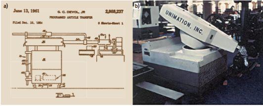 The first industrial robot US Patent General Motor plant,