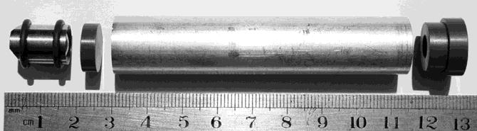 launcher, three sizes of shim were manufactured from PVC; 2, 4 and 6mm thick. The experiments were repeated with a second RDX based explosive with comparable VoD and density but a lower brisance.