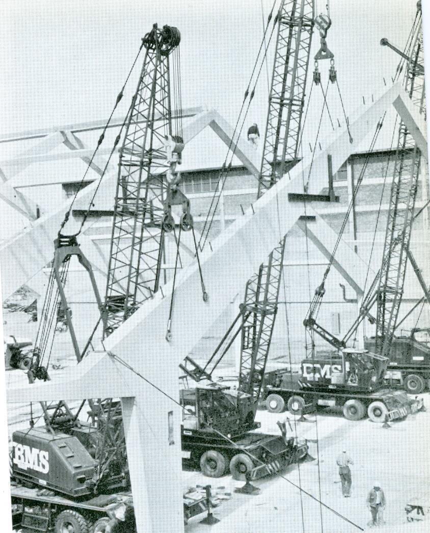 A MULTIPLE CRANE LIFT: A FOUR CRANE LIFT DICTATED BY