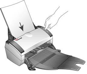 Scanning 4. To scan a one-sided document, press the Simplex button.