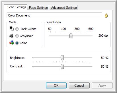 The Scan Configuration Properties dialog box opens for that configuration. You can make changes to a configuration, but for the changes to be saved, the configuration must first be unlocked.