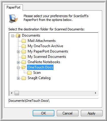 Scanning Setting Destination Application Properties The different types of Destination Applications have various properties that you can select. 1.