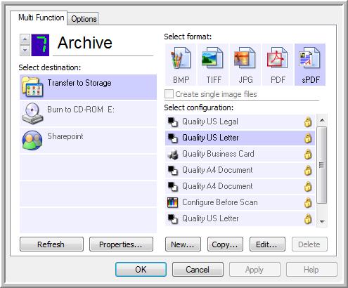 Scanning Scanning to Multiple Folders When archiving documents with the Transfer to Storage option, you can scan them to multiple folders.