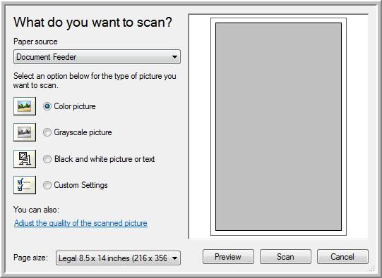 Fine Tuning Your Scans You can select new settings before you scan an item to fine tune exactly how