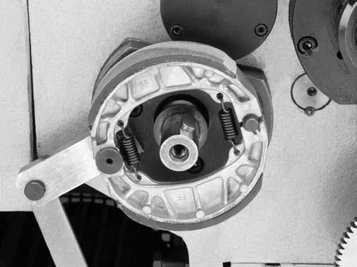 Brake Pads When the brake pads are worn down to within 1 8" thick they must be replaced. If the brake pads completely wear out, then metal will grind on metal and the pulley may be ruined.