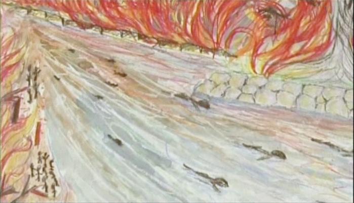 An important contribution of the film is its introduction of paintings by the hibakusha.