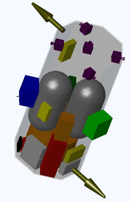 ICE Result - XTOS Vehicle Early Designs had excessively large fuel tanks and bizarre shapes Showed limits of coarse modeling done in architecture studies Vehicle