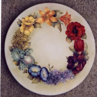 #308 Colour Wheel Wreath of Flowers An original packet by Kingslan & Gibilisco Decorative Arts, 4670