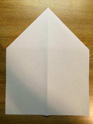 Fold the top two, outer corners in towards the center to create