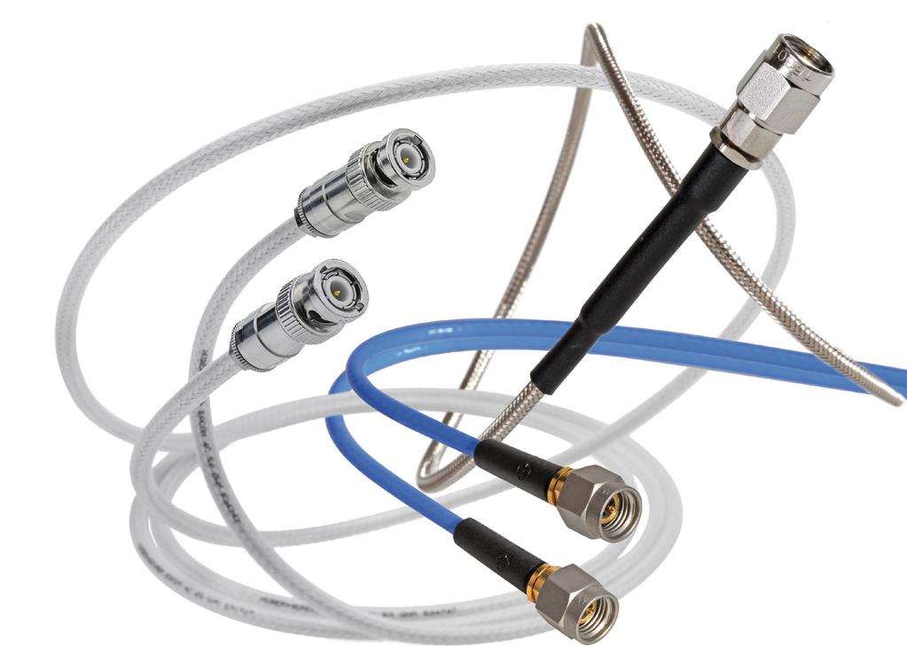 High flexible and rigid cable assemblies HUBER+SUHNER develops and produces coaxial cables for a wide range of applications all over the world according to international standards.