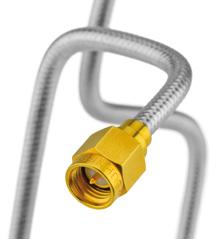 up to 40 GHz High phase stability Good flexibility Quick and easy assembling Cobra-flex The flexible semi-rigid