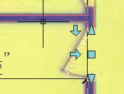 The horizontal arrow flips the orientation of the door to the