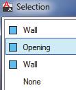 If you have Selection Cycling enabled, you will see a selection dialog box. Select Opening.