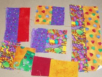 You can pick your own block size depending on the width of your finished strips. They all look great finished.
