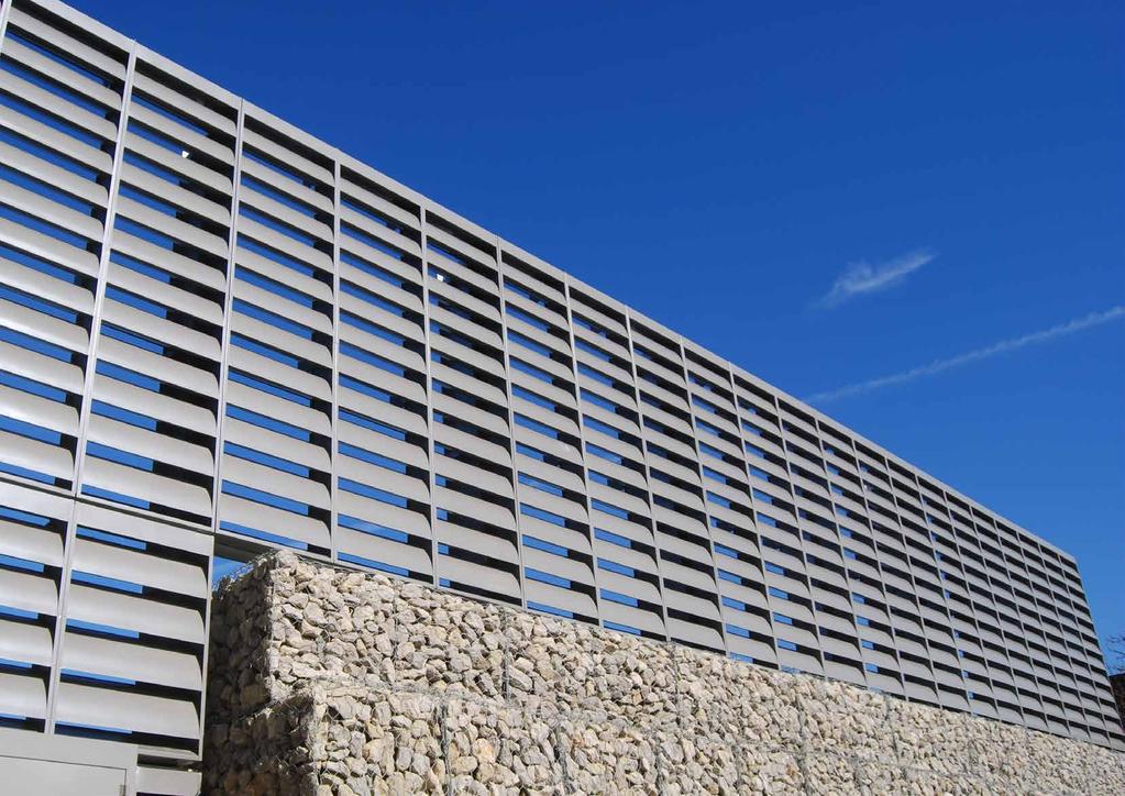 Form & Function Together Acoustic s Our acoustic louvred screens result in a high performance solution to unwanted levels of noise without the need for additional architectural cladding.