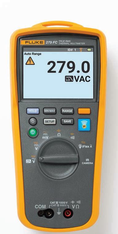 a full work day (10+ hours) and auto power off saves battery power Transmit results wirelessly with the Fluke Connect system iflex option expands your measurement capabilities so you