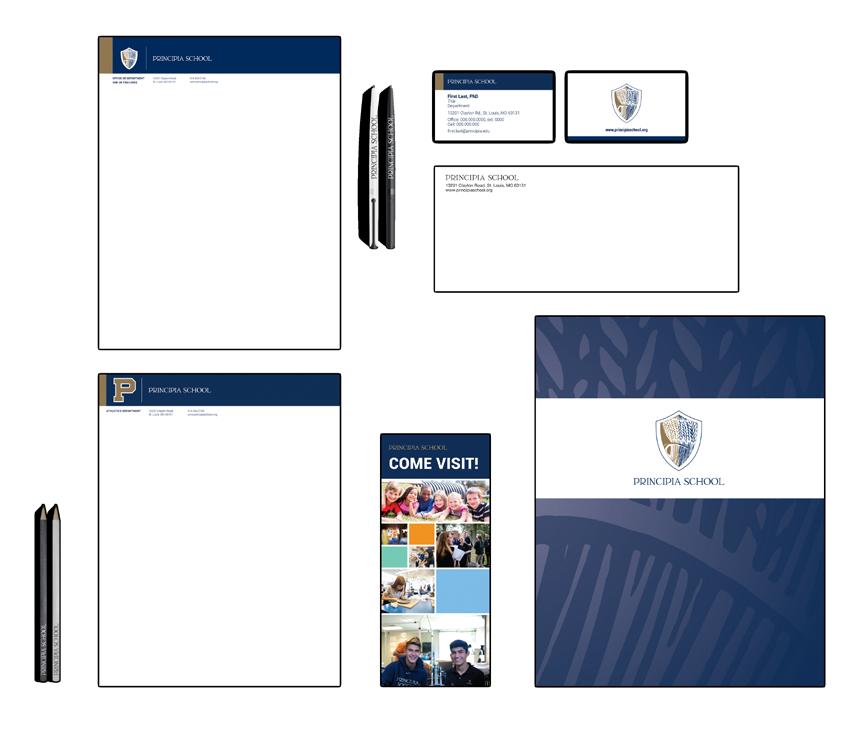 IDENTITY MATERIALS Principia has a standard suite of identity materials that includes