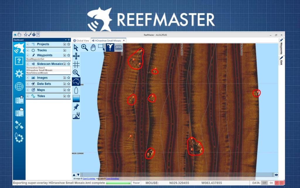 Mark all of your reef structure, and save it to a GPS file