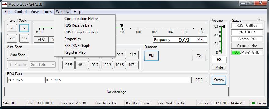 6.11. FM Receiver Configuration Helper The configuration