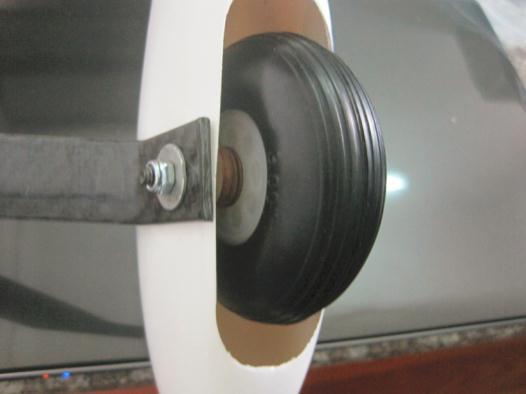 Tighten up using a washer and lock nut.