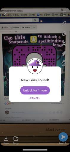 SNAPCHAT LENSES Bubble Witch Saga 3 released a game-inspired lens in Snapchat to generate installs and drive retention 1 2