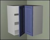 Wall Corner Cabinets These cabinets are designed to go into the corners of the room, although a
