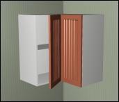 These cabinets take bi fold doors.