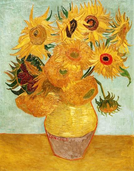 Sunflowers Oil on canvas, 92.0 x 72.