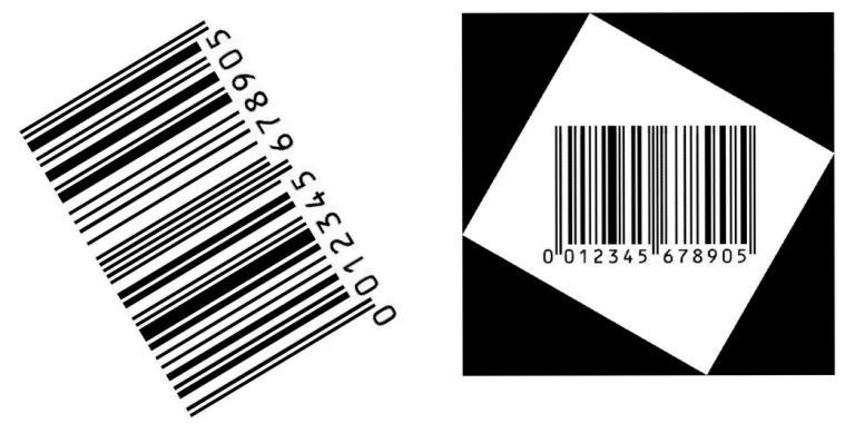 2) step-2 Take out a single row from the image which contains barcode and remove part of that row which does not contain barcode.