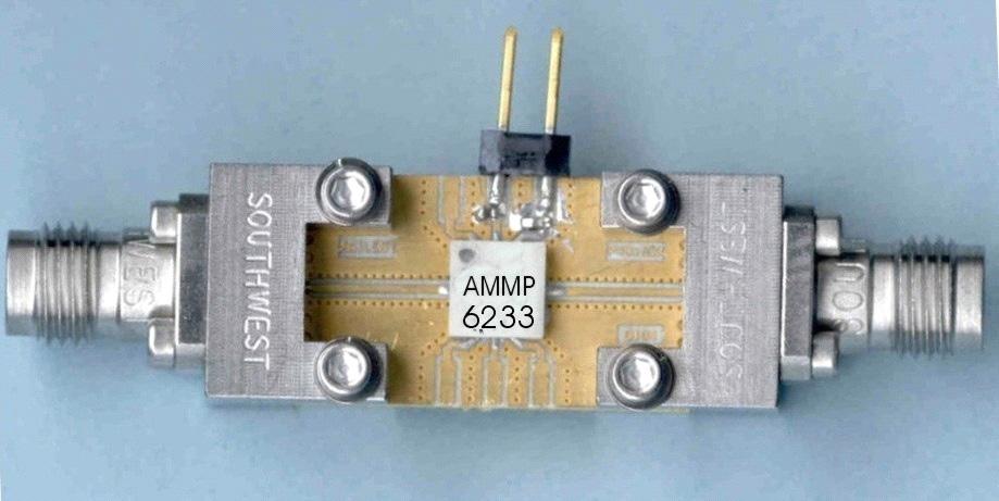 AMMP-6233 Application and Usage Vdd.1uF 1 2 3 RFin 8 7 6 AMMP-6233 Figure 13.