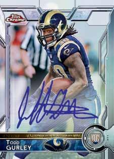 ROOKIE AUTOGRAPHED CARDS Rookie Autographs The NFL s top rookies on chrome technology including on-card autographs. Refractor - # d. STS Refractor - # d. BCA Refractor - # d. Blue Refractor - # d.